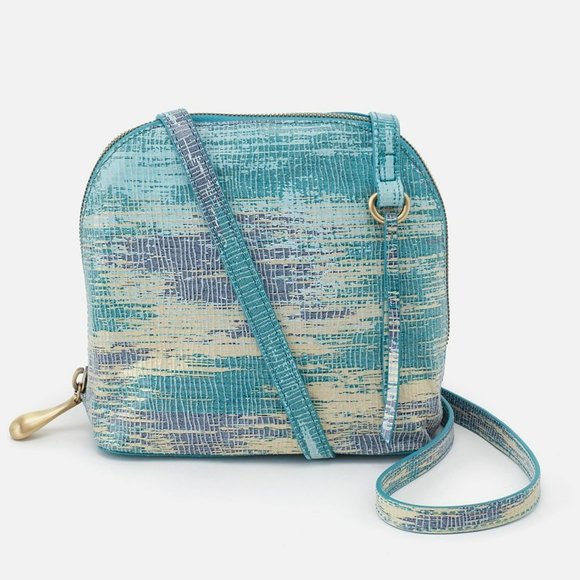 NWT New Hobo Nash Crossbody Cracked Glass Leather Retired Rare